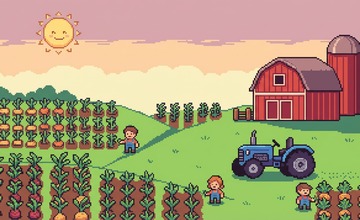 LushLands Farming çiftlik simülasyonu oyun görseli