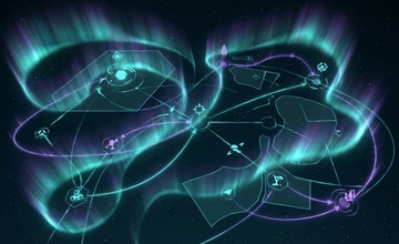 PolarisShift Tactics kuzey ışıkları temalı strateji oyunu görseli