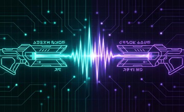 SonicVex Duelers ses dalgası silahları futuristik 1v1 oyunu görseli