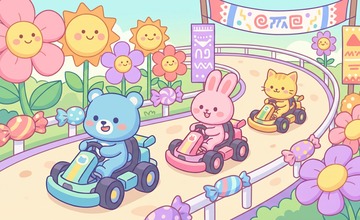 SwiftPaw Racers hayvan karakterli yarış oyunu görseli