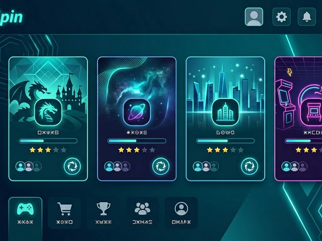 OnlySpin platform ana ekranı ve oyun arayüzü